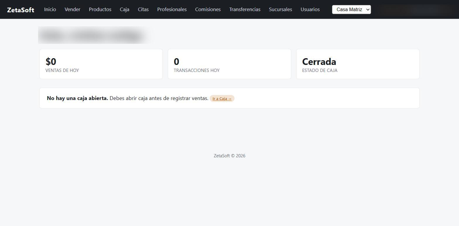 Captura del punto de venta con boleta electronica