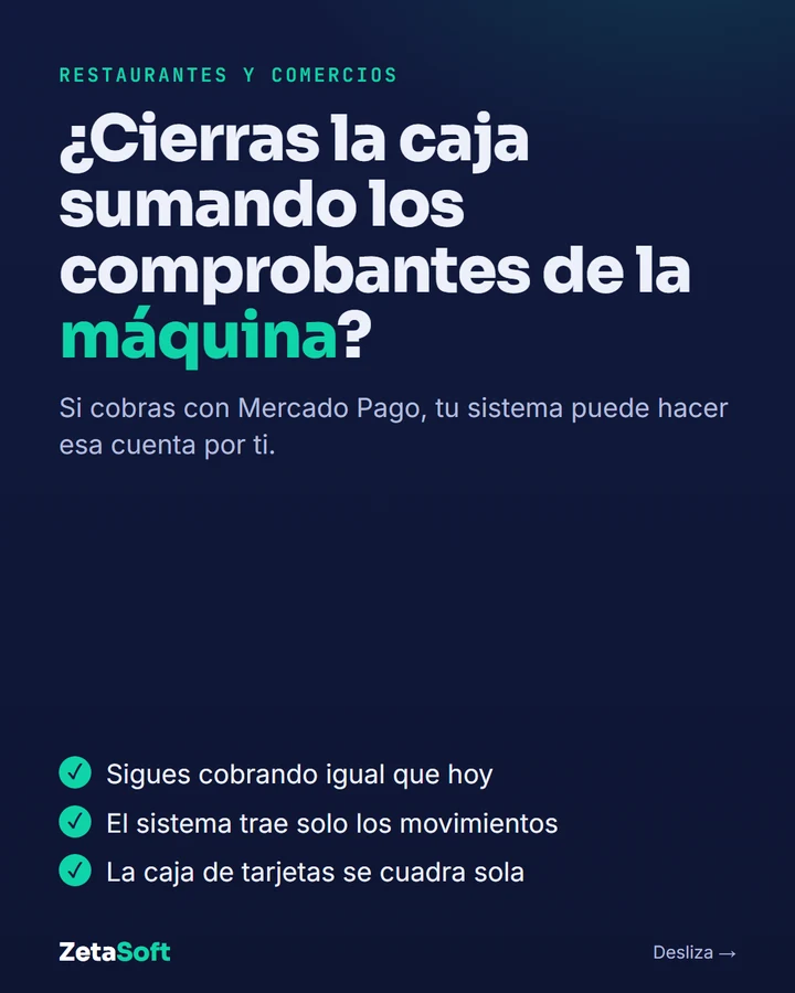 ¿Cierras la caja sumando los comprobantes de la máquina?